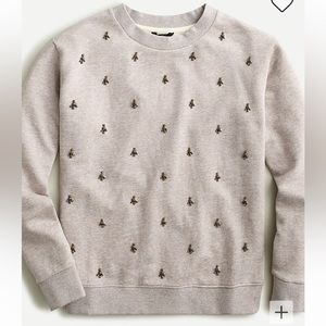 Embellished sweatshirt in original cotton terry
